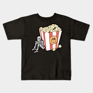 Skull and popcorn Kids T-Shirt